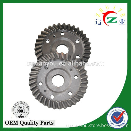 Tricycle customizable spiral bevel gear assembly design